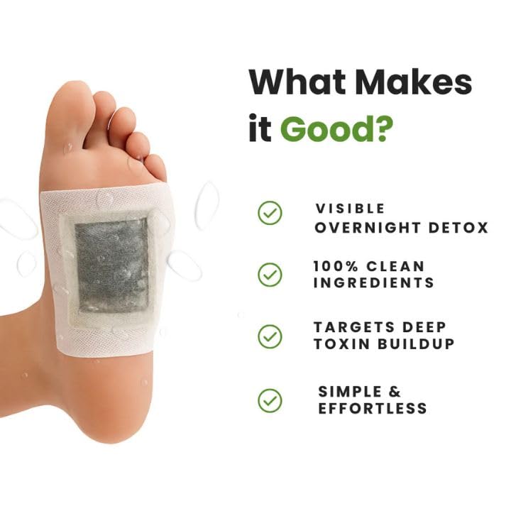 Deep Cleansing Detox Foot Pads 10pcs (Pack of 1)
