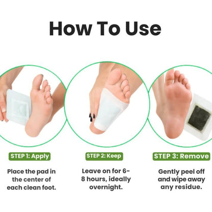 Deep Cleansing Detox Foot Pads 10pcs (Pack of 1)
