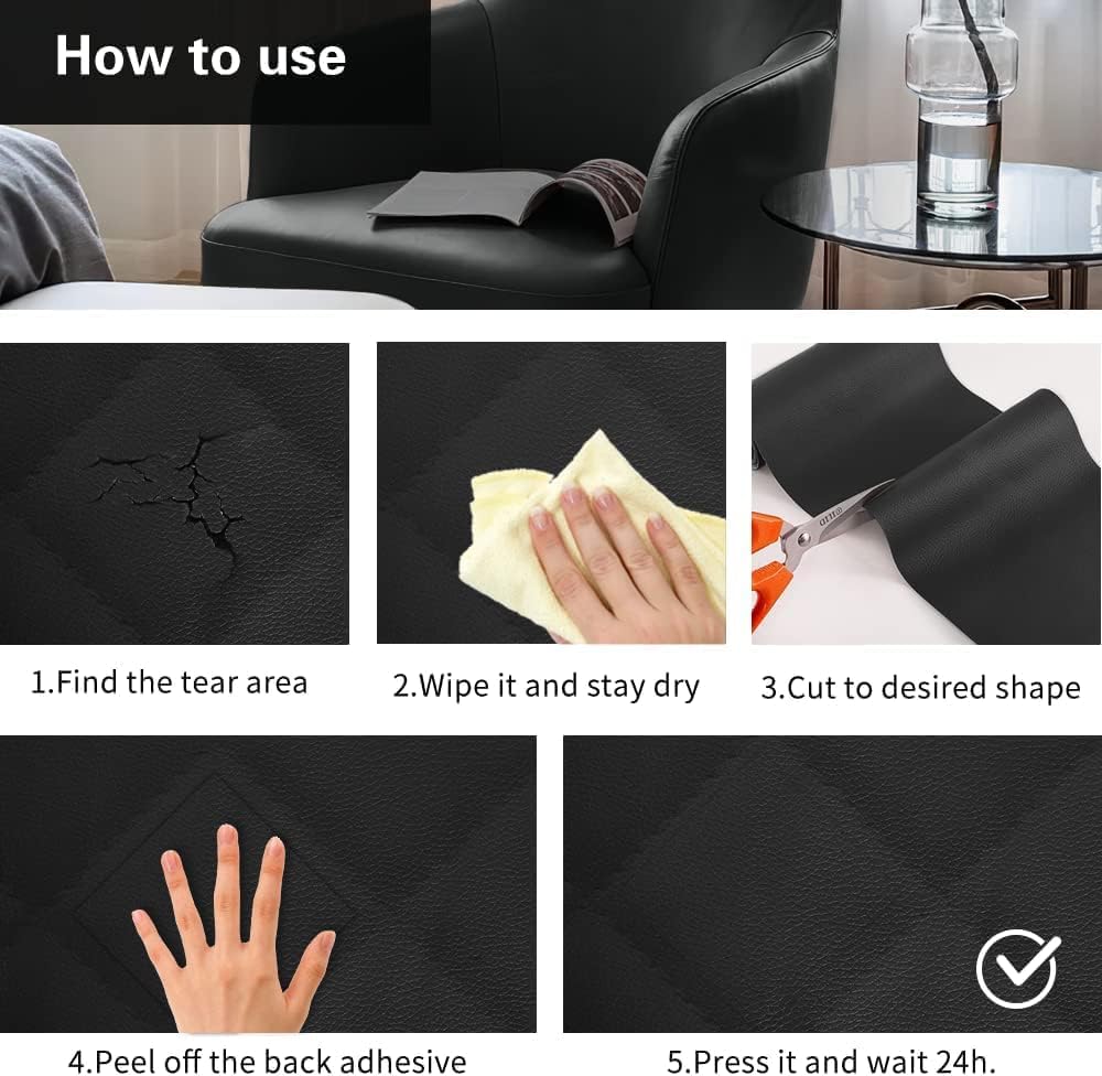 Self-Adhesive Leather Repair Kit